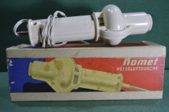 Фен старинный, для укладки волос. Komet heissluftdusche. Винтаж, 1950-е годы, ГДР. Рабочий. 