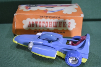 Машинка "Автогонщик-2", игрушка инерционная. Autobraucejs-2. Страуме, Straume. Коробка.