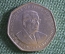Монета 10 рупий, Маврикий, 2000 год. Генерал Сэр Сивусагур Рамгулам. Биметалл. 10 rupees, Mauritius.