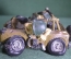 Машинка машина игрушка интерьерная "Солдаты военные армия". Композитный материал.