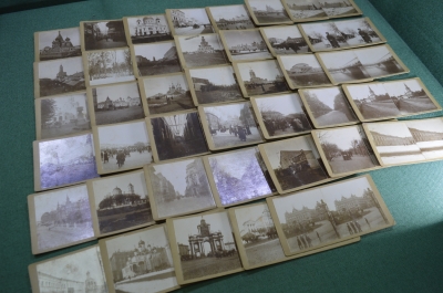 Коллекция старинных спереопар "Старая Москва" (40 штук). Стереопара, стереофотография.