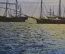 Открытка старинная "Евпатория. Лунная ночь на море". Цветная. Крым. Российская Империя. Изд-е Айваза