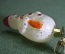 Игрушка елочная стеклянная "Снеговик, снеговичок. Набор Зима". Стекло, прищепка.