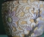 Ваза керамическая "Узоры и цветы", греческие мотивы. Керамика, 26 см. Винтаж.