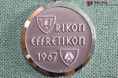 Медаль стрелкового группового чемпионата (Рикон-Еффретикон). Швейцария, 1967 год. Ricon.