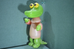 Игрушка пластиковая "Крокодил Гена". Большой, 37 см. 