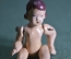 Кукла миниатюрная антикварная, пупс Голышок. Детская игрушка, куколка старинная, папье паше.  