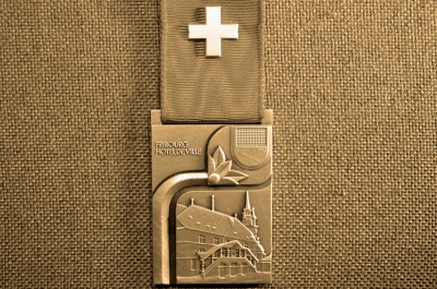 Стрелковая медаль, посвященная соревнованиям в Фрибуре, Швейцария, 1990г.