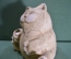 Статуэтка, фигурка "Довольный толстый кот". Керамика. Интерьер.