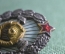 Знак нагрудный "МВТУ". Тяжелый металл, клепки, эмали, винт. Ранний, большой.