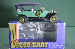  Модель, автомобиль Руссобалт С24-40, Масштаб 1/43, Машина из СССР. Оригинал. Родная коробка. Дата