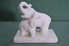 Статуэтка, композиция каменная "Слониха и слоненок". Мыльный камень. 
