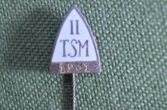 Знак, значок, фрачник "II TSM 1961". Спорт. Европа.