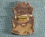 Знак, значок "БГТО. Отличник". Спорт. Тяжелый металл, эмали. ЛМД. #2