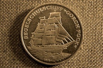 Медаль Segelschulschiff - Gorch Fock 1976г.