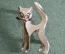 Брошь, брошка, заколка "Кот, кошка". Металл.