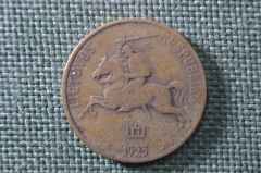 Монета 20 центов. Литва, 1925 год.