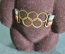 Игрушка Мишка олимпийский. олимпиада 1980 Москва. Пористая резина. СССР.