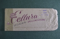 Упаковка от очков "Row Rathenow Cellura". Модель Cubana. Целлулоид. Германия. 1950-е годы.