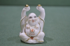 Статуэтка, фигурка фароровая "Будда, Хотей". Фарфор, Азия.