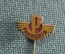 Знак значок "Pannonia". Мото. Мотоцикл. Тяжелый металл. Эмаль. Венгрия. 1950-е годы.