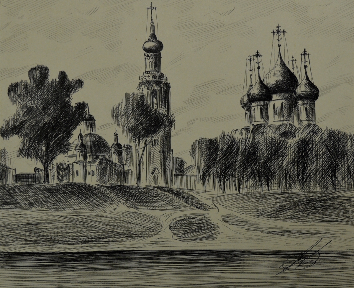 Софийский собор Вологда рисунок