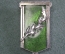 Знак значок самодельный дембельский габаритный "Пограничник". Подвесной. Тяжелый металл. СССР. 