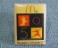 Знак значок "Макдональдс. McDonalds 50 лет". 