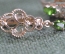 Комплект кольцо и серьги серебряные. Зеленые камни. Серебро 925 проба. Позолота.