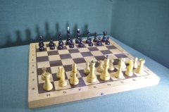 Шахматы деревянные, большие. Доска 40 х 40. Полный комплект. СССР.