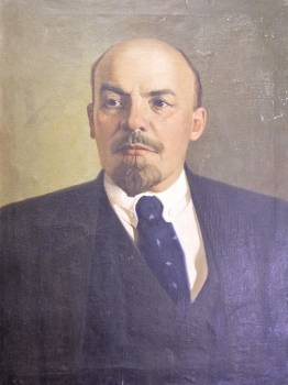 Портрет Владимира Ильича Ленина. Автор неизвестен. Масло,холст. СССР.
