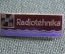 Знак, значок "Радиотехника Рига, Radiotehnika Riga". Рижский радиозавод. Тяжелый, эмали. Латвия.