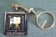 Брелок металлический "Калифорния, Голливуд". Kalifornia. Hollywood. 