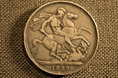 1 крона, Королева Виктория, Серебро, Великобритания, 1889 года