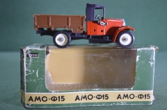 Модель масштабная машинка "АМО Ф 15". 1:43. Металл. Коробка. Сделано в СССР.