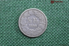 ½ франка, серебро, Швейцария, 1898 год