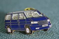 Знак, значок "Автомобиль Caravelle, Фольксваген". Каравелла. Синий. Volkswagen. Цанга. #2