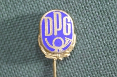 Знак, значок, фрачник "DPG E.F. Wiedmann, Почтовая служба. Франкфурт-на-Майне". 
