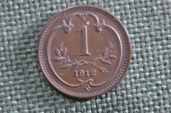 Монета 1 геллер 1912 года, Австрия. 