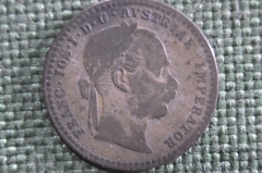 Монета 10 крейцеров 1869 года, Австрия. Серебро. Франц Иосиф. Franc Ios. Avstraiar Imperator.