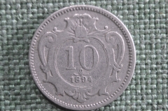Монета 10 геллеров 1894 года, Австрия. #1