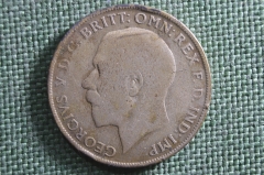 Монета 1 флорин, 1921 года. Георг V. Великобритания. 