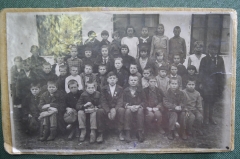 Фотография старинная групповая "Дети". Магнитогорск, 1935 год.