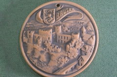 Медаль настольная Bauska, Латвия. Керамика.