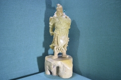 Статуэтка, фигурка деревянная "Китайский воин". Китаец, дерево. Ручная работа.