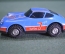 Игрушка машинка "Автомобиль Порше Porsche". Синий. ГДР. Германия. 1970е.