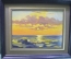 Картина "Закат на море". Оргалит, масло. Художник Шатров А.Т. 1999 год.
