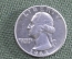 Монета 25 центов 1963 года. Буква D, Денвер. Liberty, In God we trust. Quarter dollar. США.