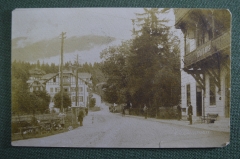 Открытка старинная "Городская улица". Schulhaussthasse. Германия.