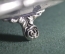 Поднос блюдо на ножках "Wilcox American Rose". Латунь. Серебрение. США. Америка. 1950е.